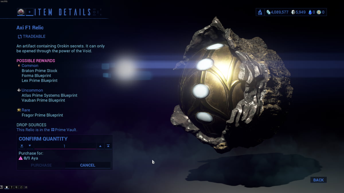 This month's Prime Resurgence in Warframe featured Frames, weapons