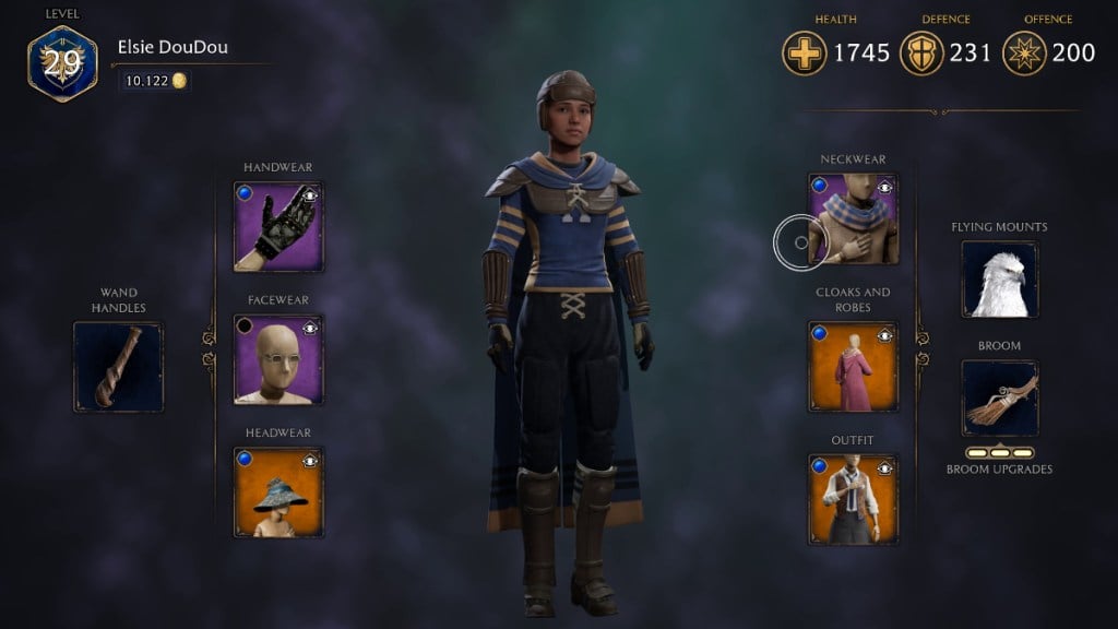 Wearing the Quidditch Captain's Outfit in Hogwarts Legacy