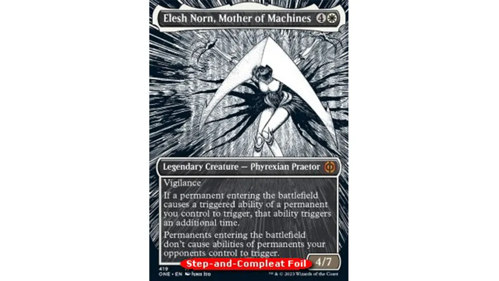 elsh-norn-mother-of-machines-step-and-compleat-foil-magic-the-gathering-phyrexia-all-will-be-one
