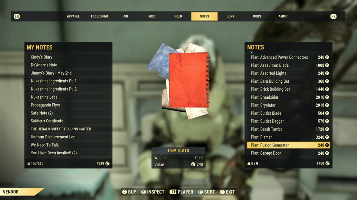 How to get the Fusion Generator in Fallout 76 Gamepur