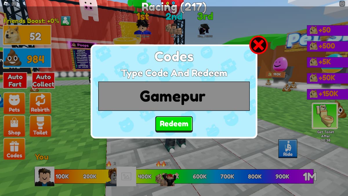 Roblox Fart Race Codes (March 2023) – Game News
