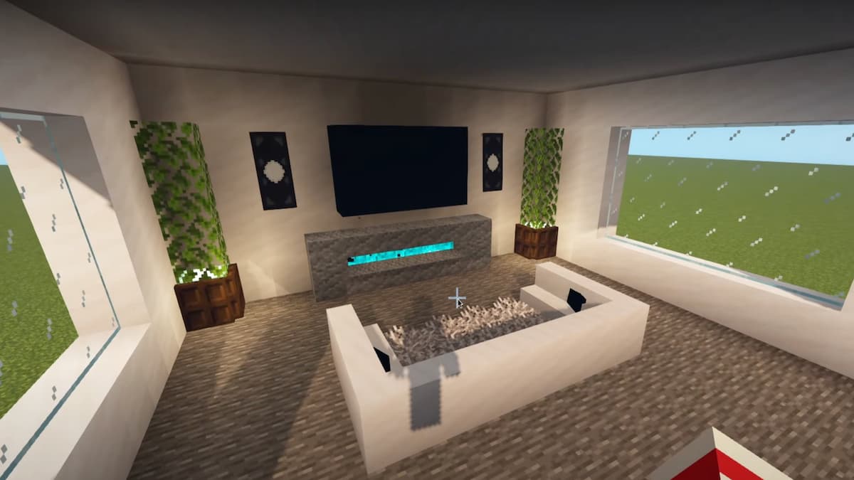 living room decor minecraft