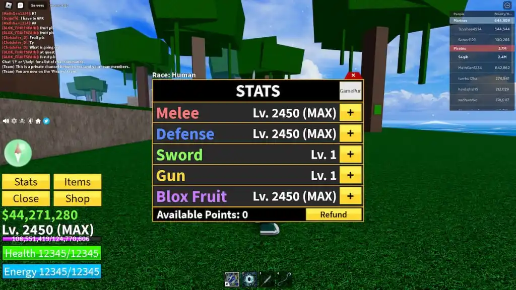 Trying to go from 0-Max without a blox fruit. : r/bloxfruits