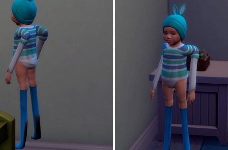 Abnormally long-limbed infants turn The Sims 4 Infant Update into a horror game