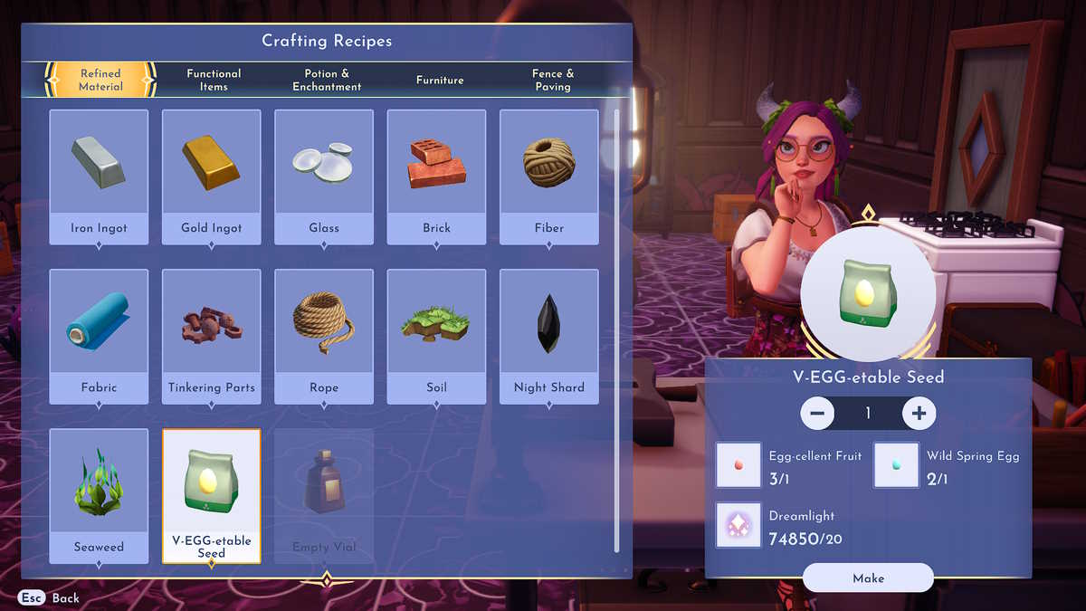 Disney Dreamlight Valley How to make Spring Egg Bowl Gamepur