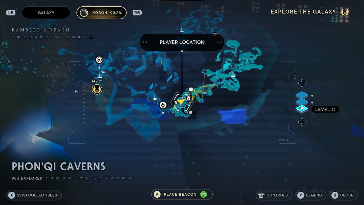 Star Wars Jedi Survivor All Phon'Qi Caverns Collectibles & Where to