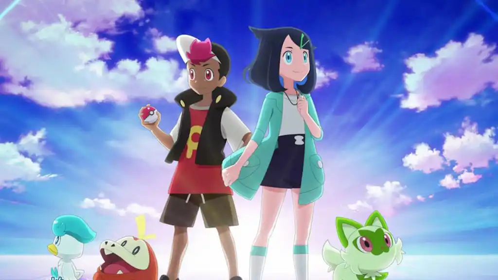 Roy and Liko side by side in Pokemon Horizons