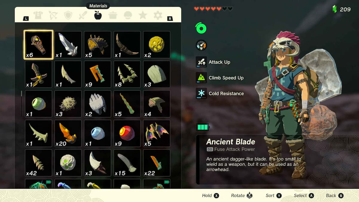 Tears of the Kingdom Where to Find Ancient Blades in TotK