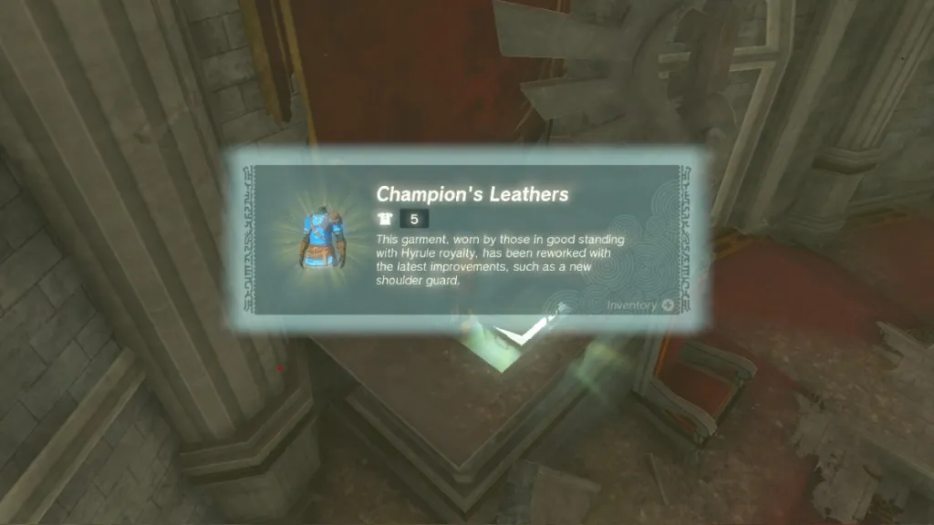 Tears of the Kingdom Champion's Leathers Armor Stats