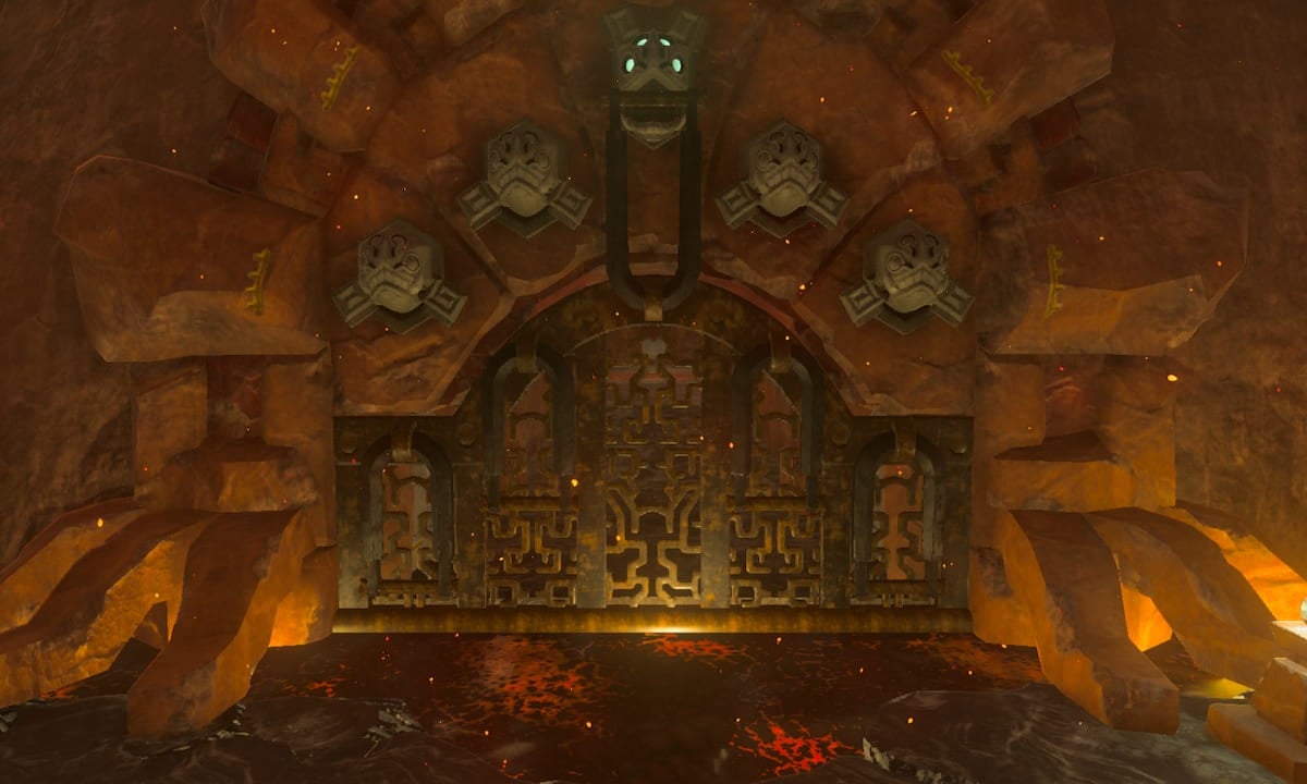 Fire Temple Gate Tears of the Kingdom
