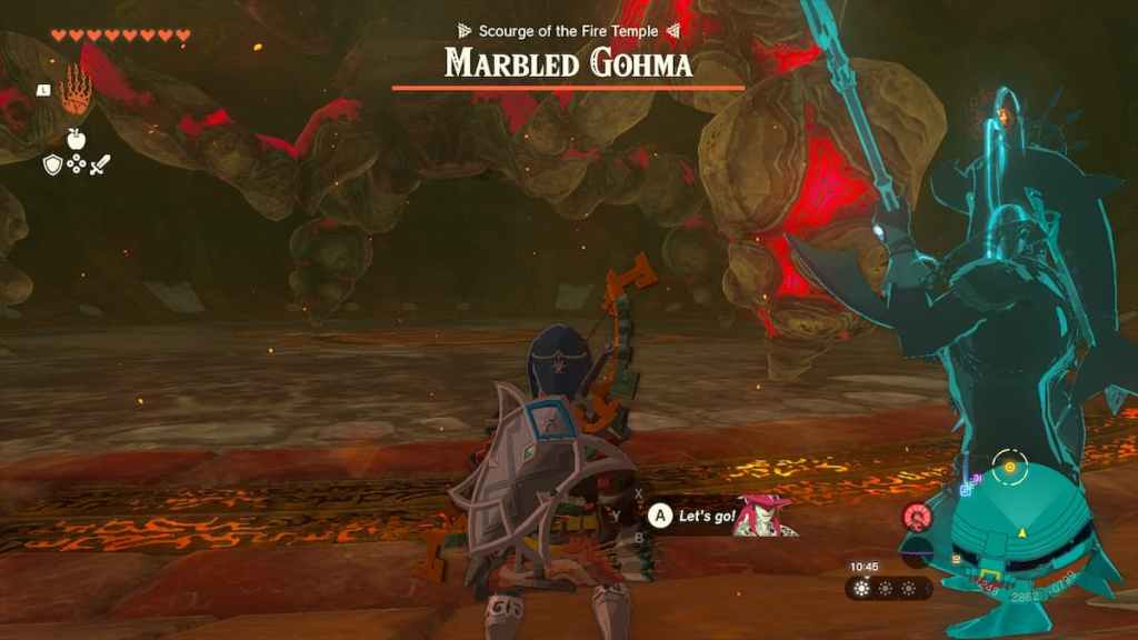 The Legend of Zelda Tears of the Kingdom Marbled Gohma Walk