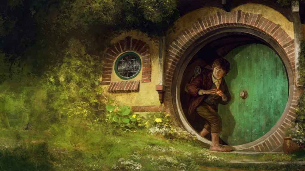 Bilbo Baggins on the cover of Shire Adventures Lord of the Rings Roleplaying Game