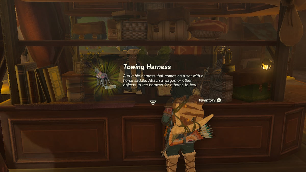 Tears of the Kingdom How to Use Towing Harness on Horse in TotK