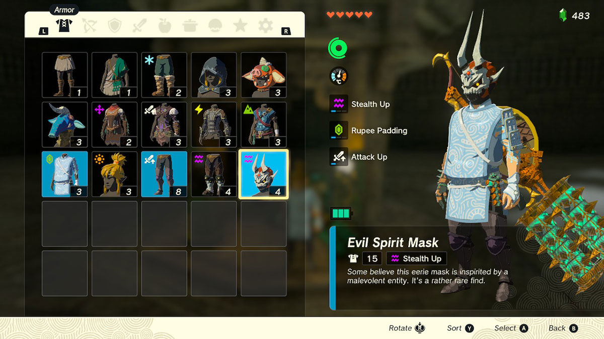 Tears of the Kingdom How To Get the Evil Spirit Armor Set in TotK