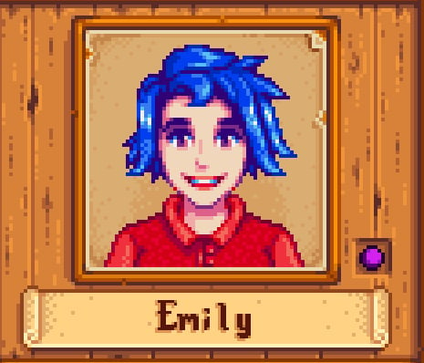 Emily in Stardew Valley