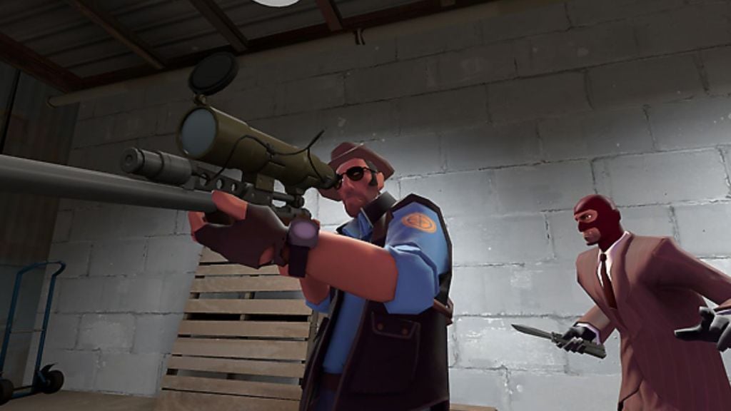spy and sniper in team fortress 2