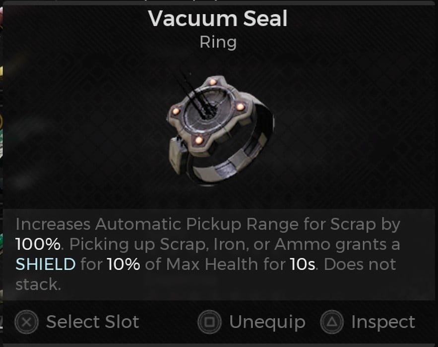 remnant 2 vacuum seal ring