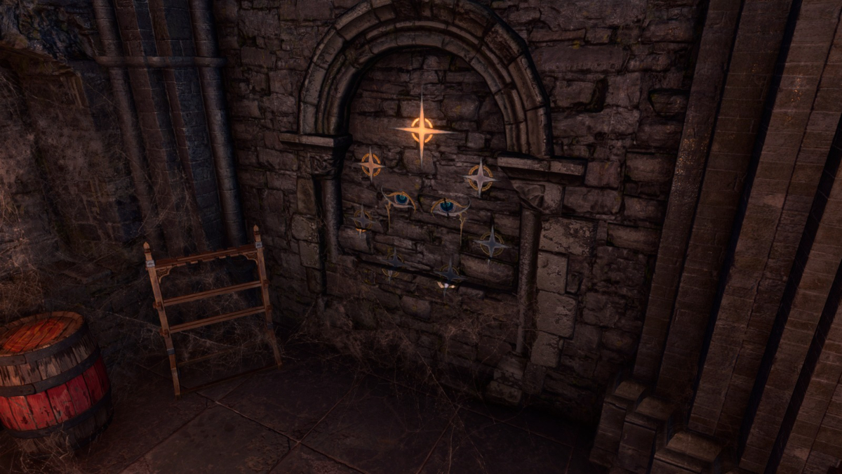Eyes Wall Painting Puzzle Baldur's Gate 3