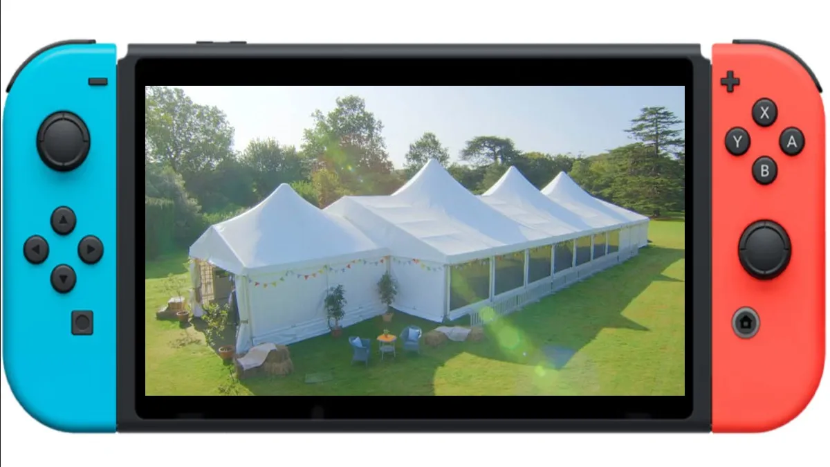 Nintendo Switch with Bake Off Tent