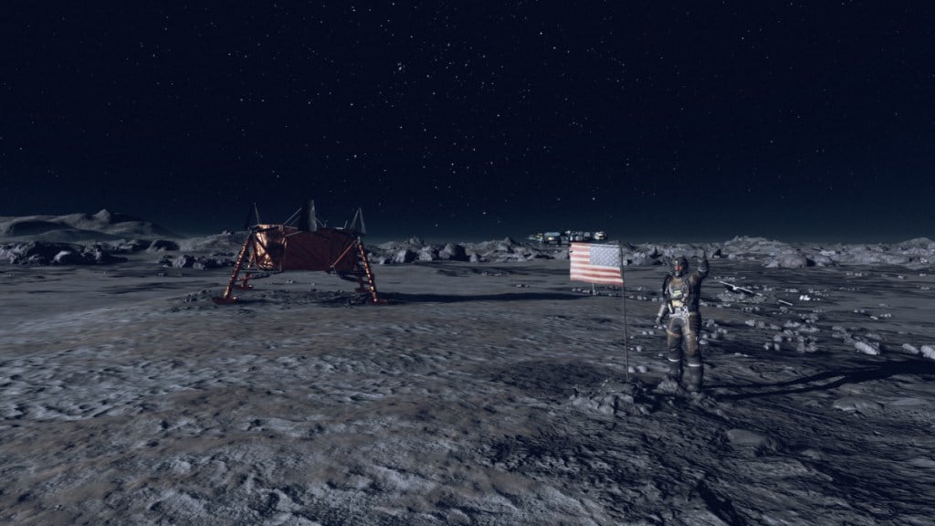 Starfield lunar landing