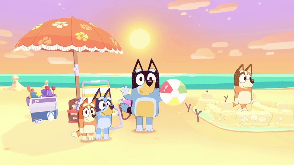 blueys-family-at-the-beach-in-bluey-the-videogame