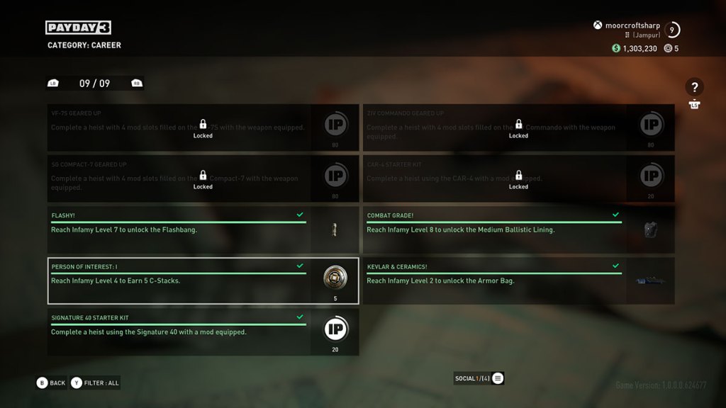 completed-challenges-in-payday-3