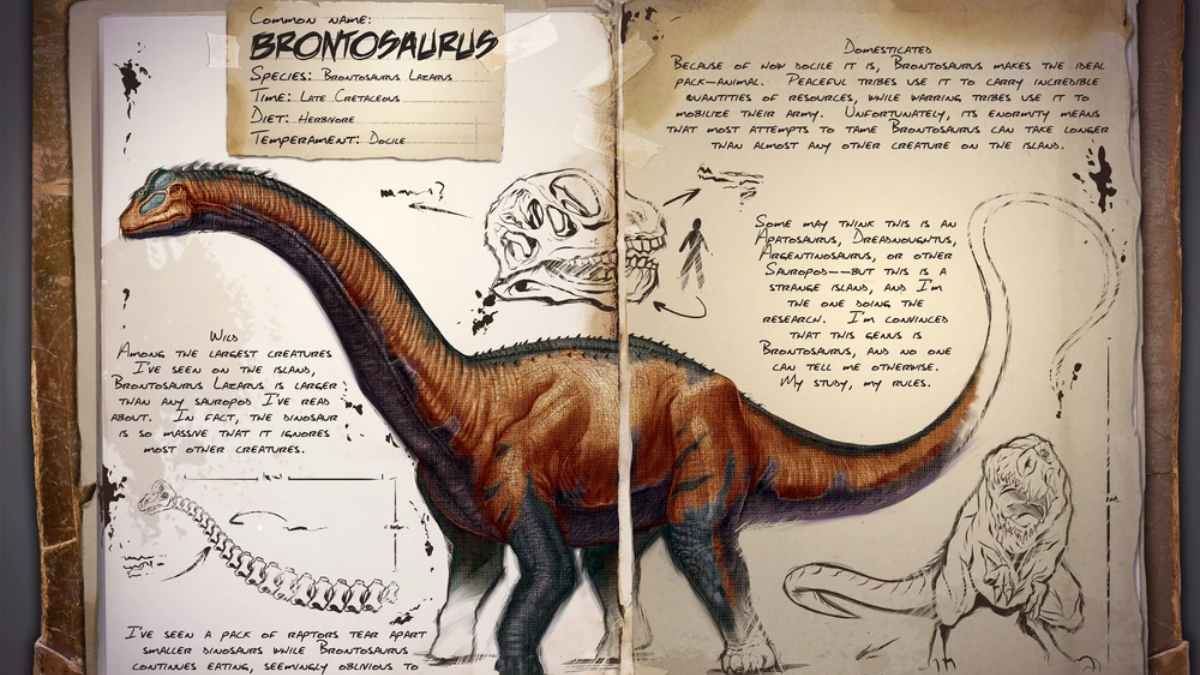 Brontosaurus as a berry gatherer in ARK Survival Ascended