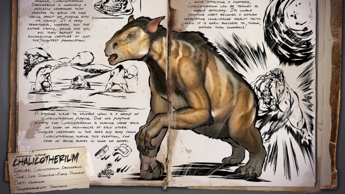 Chalicotherium as a berry gatherer in ARK Survival Ascended