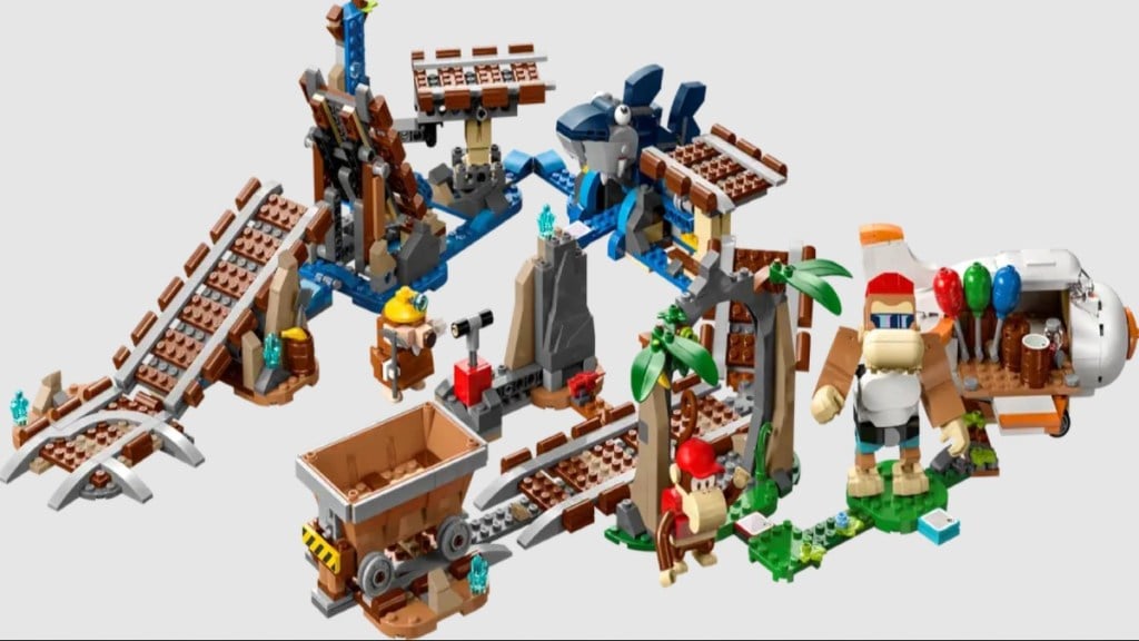 Diddy Kong Minecart Ride Lego