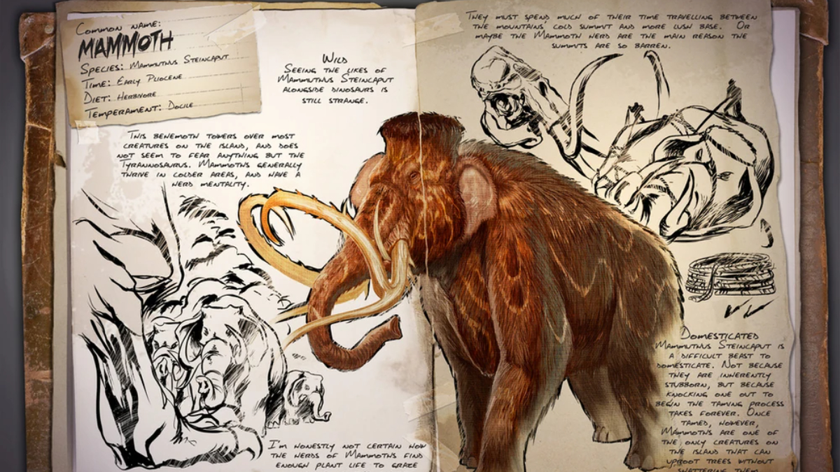 Mammoth as a berry gatherer in ARK Survival Ascended