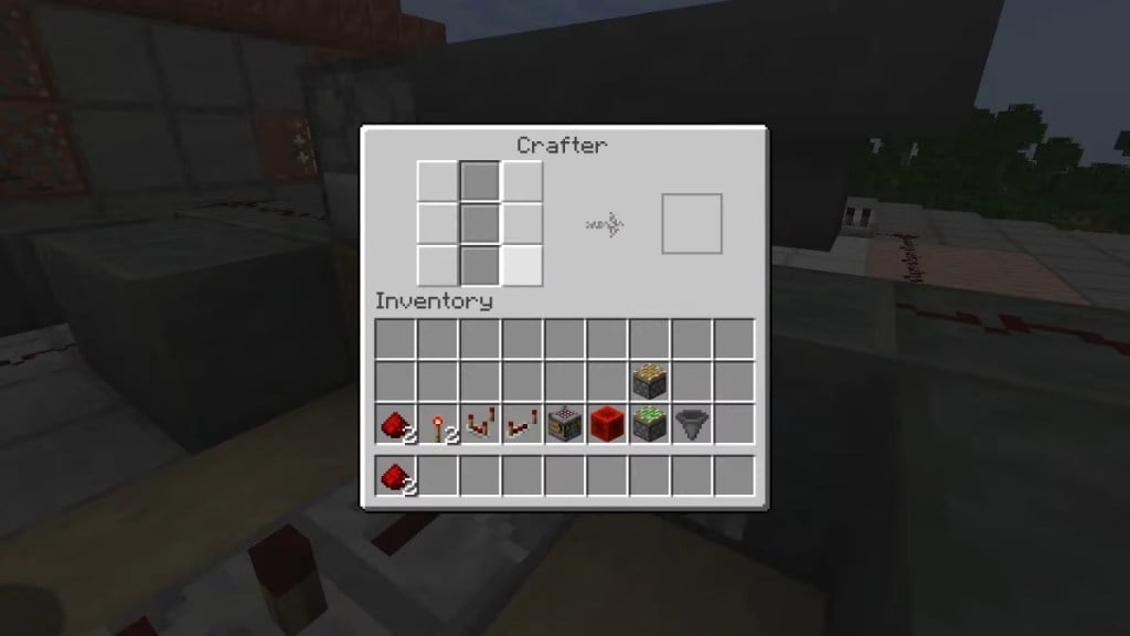 Пользовательский интерфейс блока Crafter