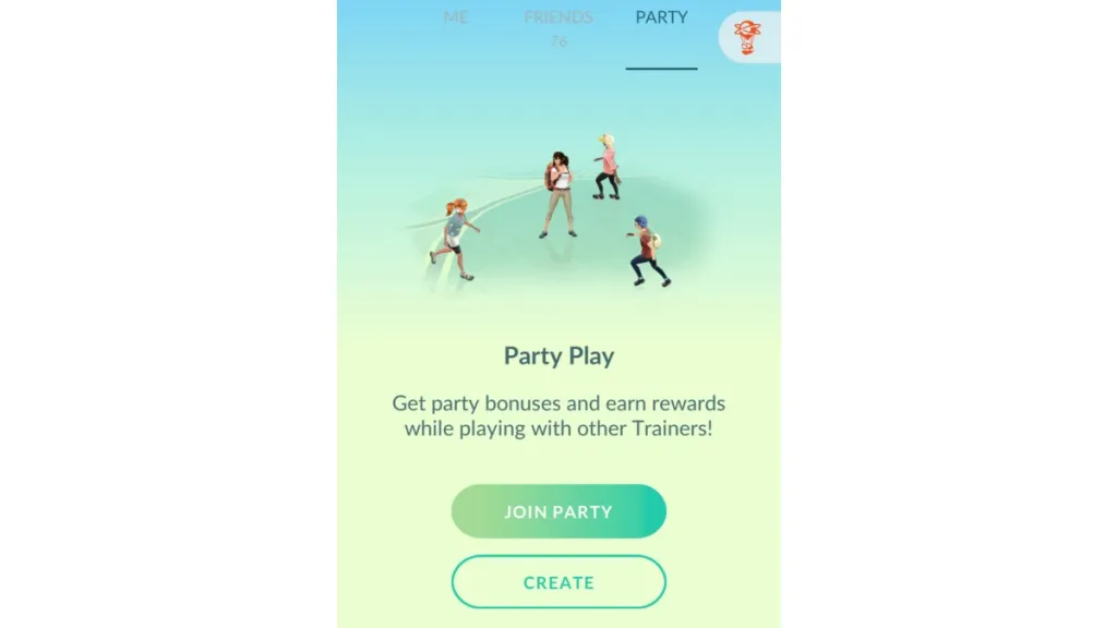 Party Play Create Join Screen