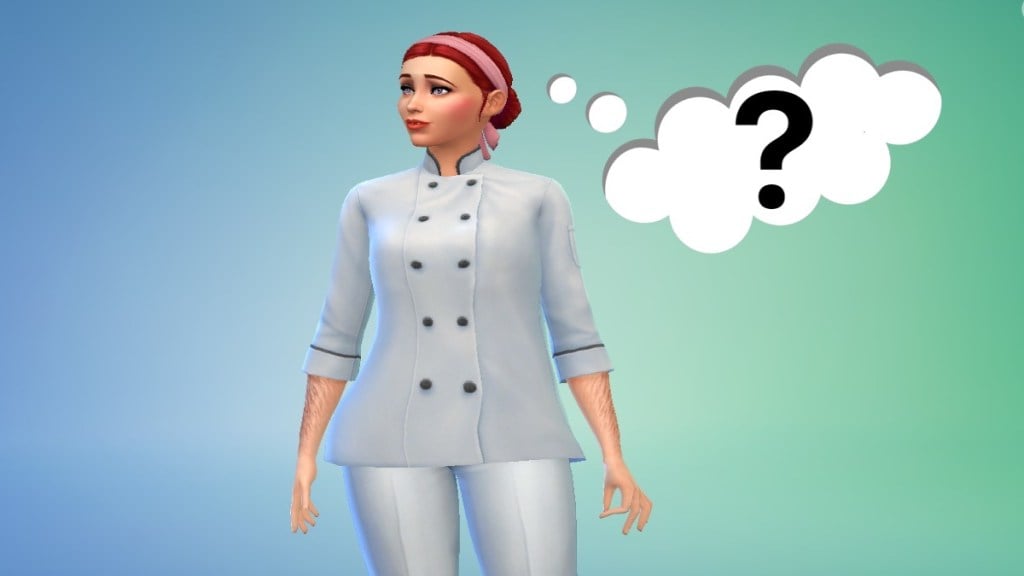 Sims 4 Chef Outfit Thinking