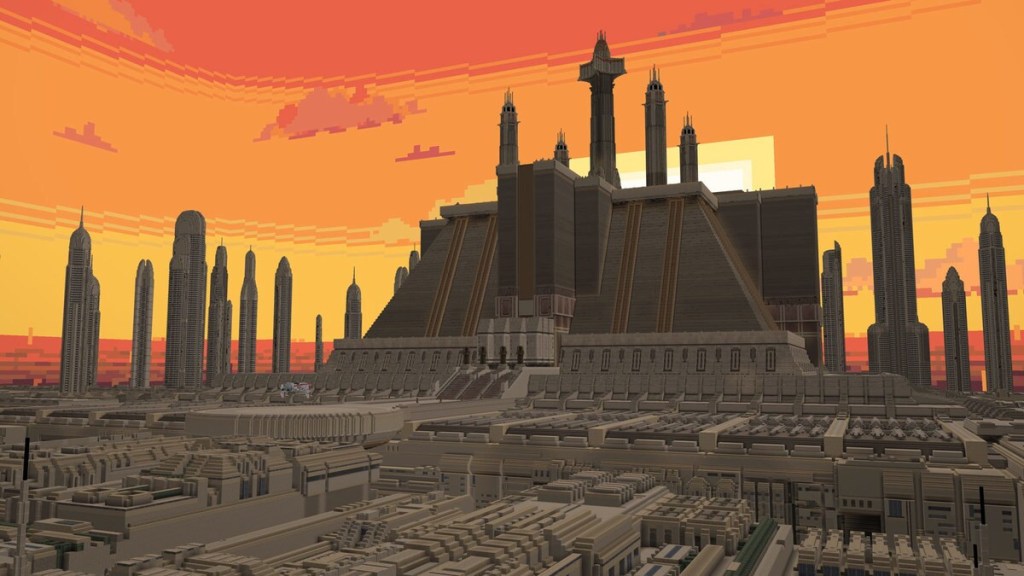 The Jedi Temple on Coruscant in Star Wars Path of the Jedi.