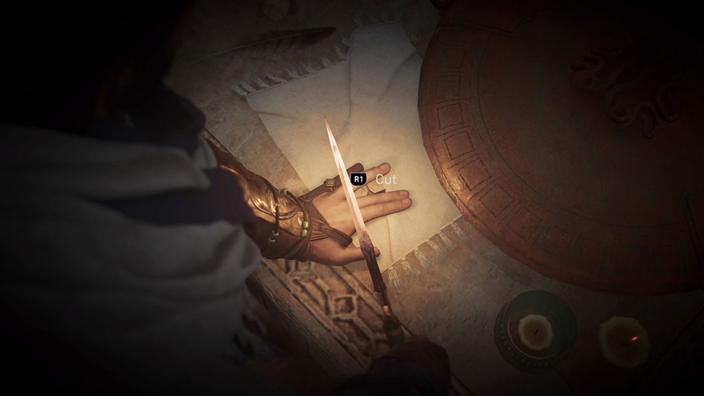 basim-cutting-his-finger-off-in-assassins-creed-mirage