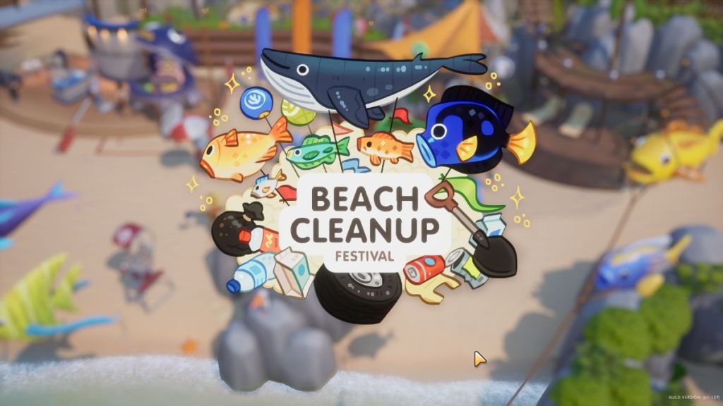 Coral Island screenshot of the beach cleanup festival event splash screen