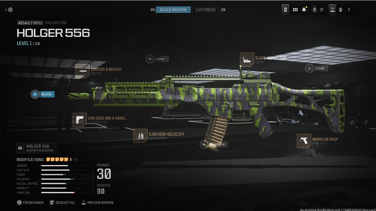 Modern Warfare 3 Holger 556 Stats