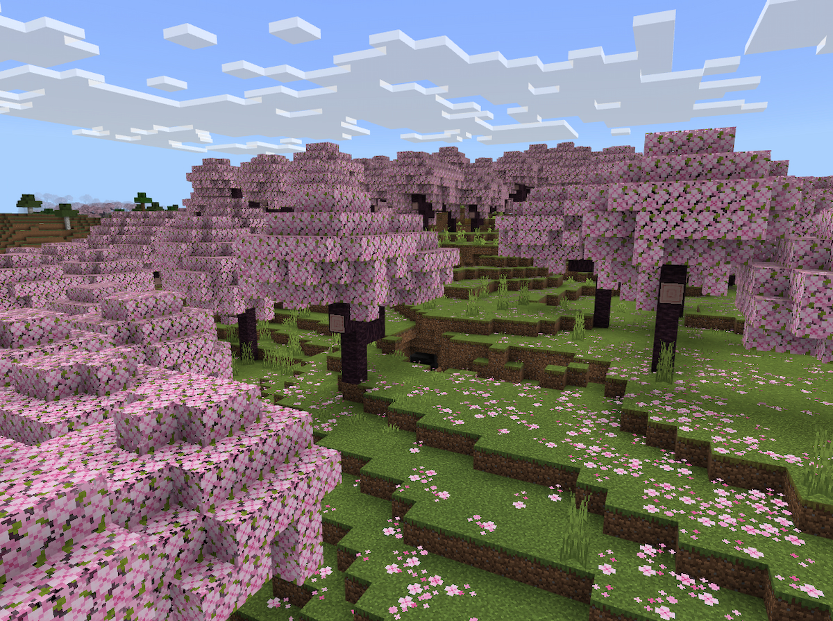 Green Grass Growth in Minecraft