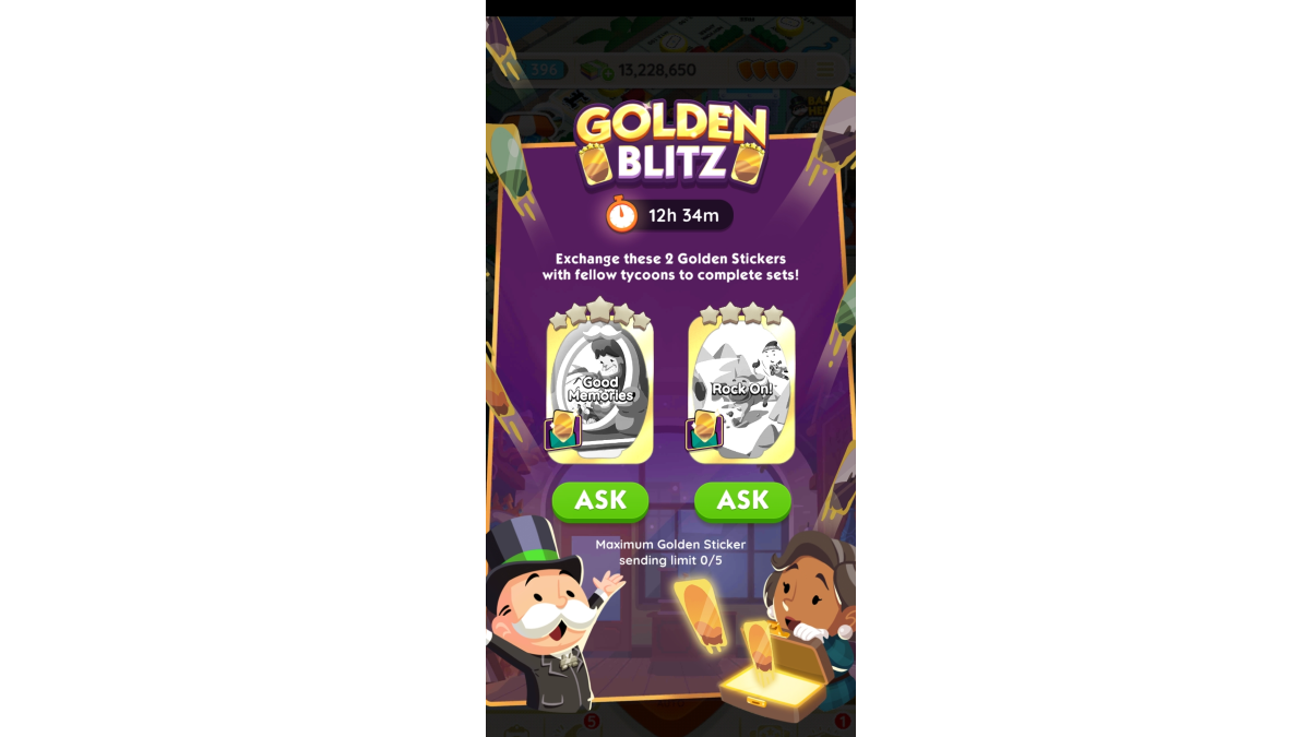 Golden Blitz Event in Monopoly GO
