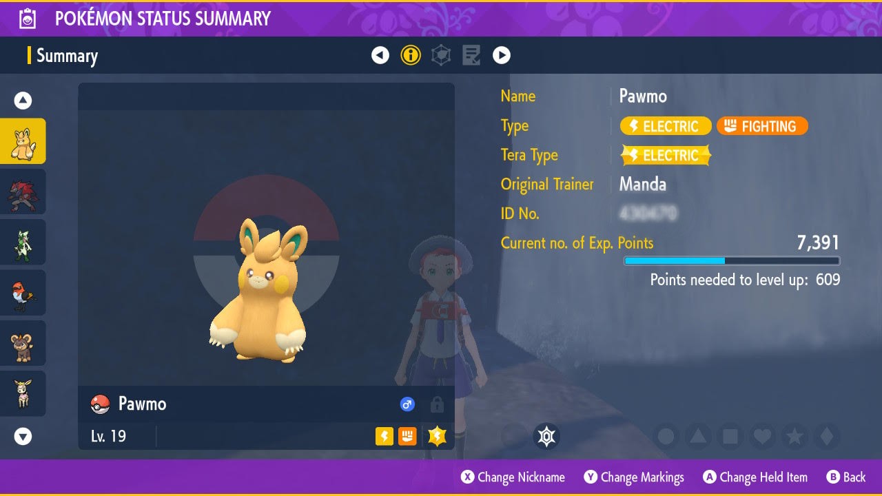 Pawmo Stats Pokemon Scarlet and Violet