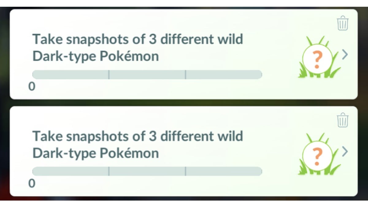 Research Tasks Pokemon Go