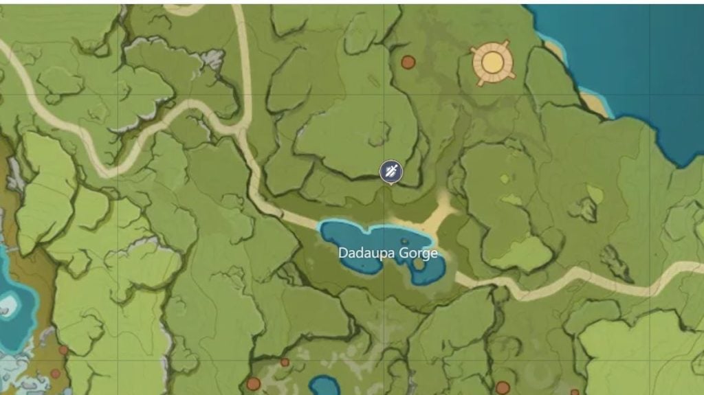 Genshin Impact Dadaupa Gorge Map