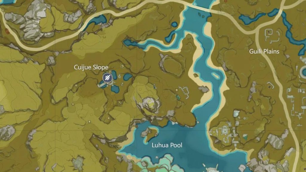 Genshin Impact Cuijue Slope Map
