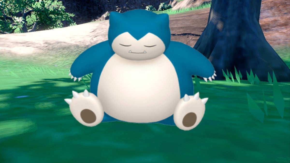 Snorlax Relaxing in Pokemon Violet
