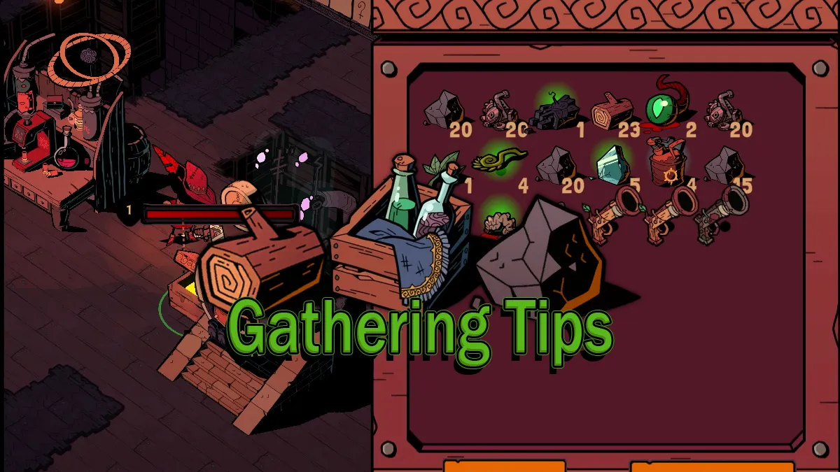 Gathering and resources Gathering Tips wizard with a gun