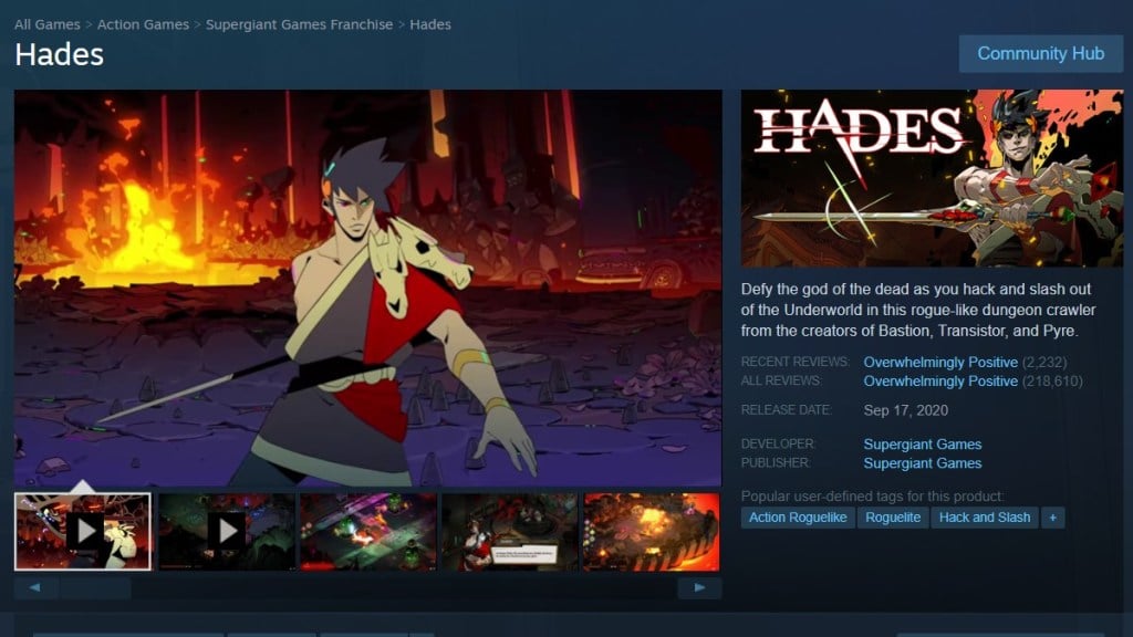 Hades video game