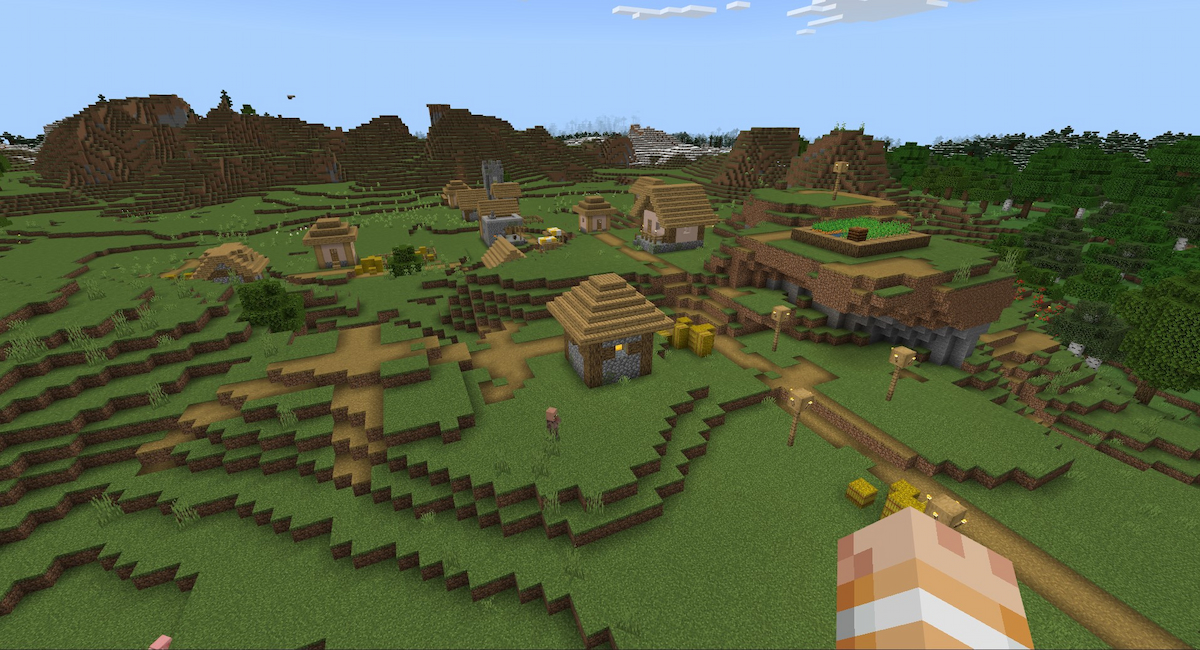 minecraft-mountianside-village