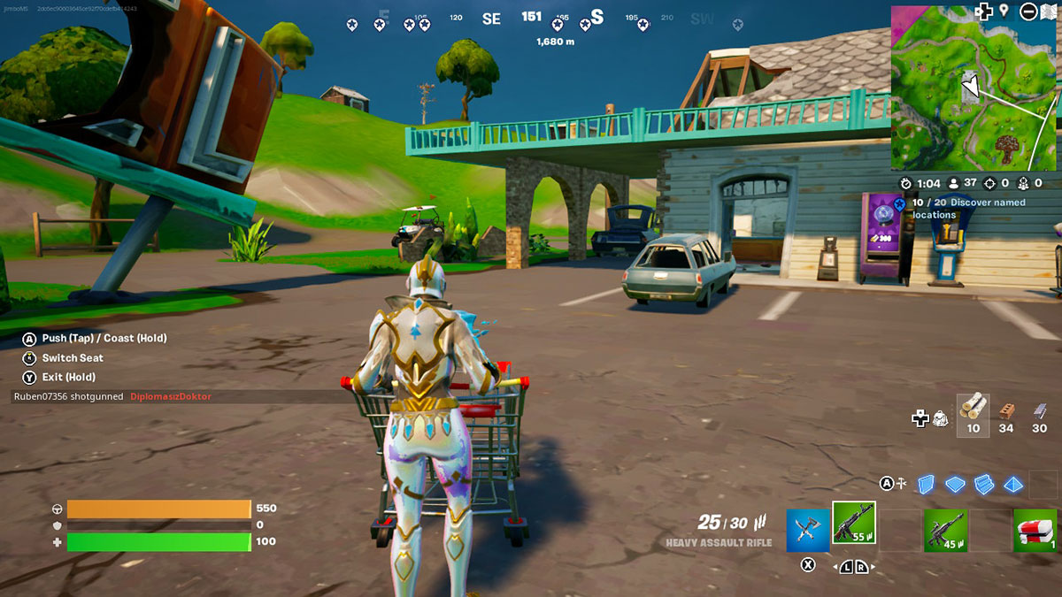 Shopping Cart in Fortnite OG Week 2