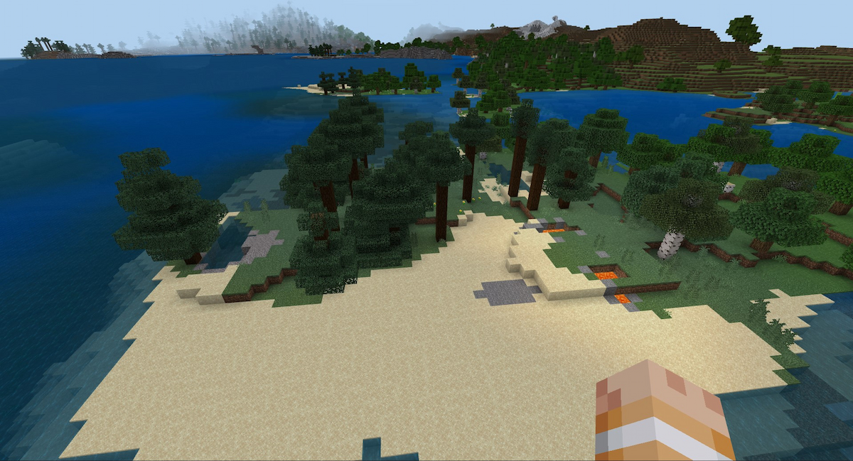 Спаун пустынного острова Minecraft Spawn