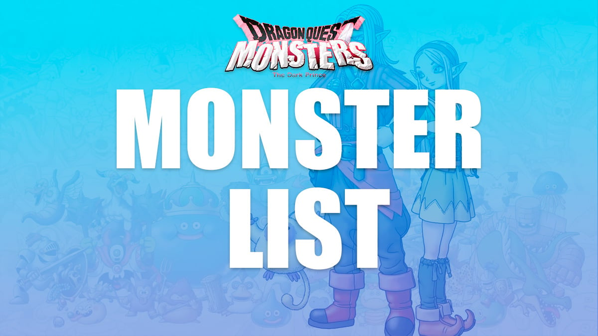 DQM Monster List